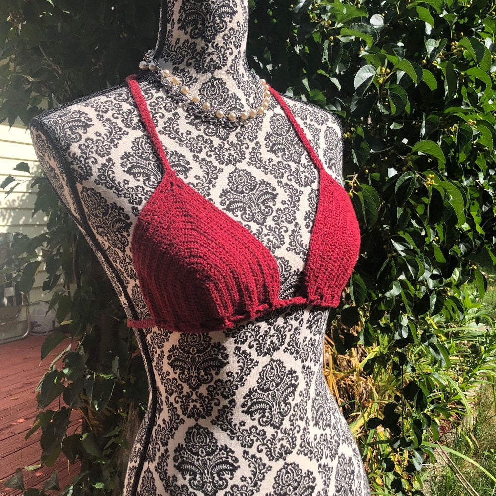 Abercrombie & Fitch Red Bikini Top
